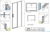 Radaway Idea White Dwj drzwi 150cm prawe szkło przejrzyste 387019-04-01R
